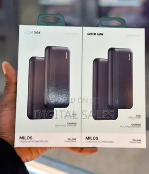 Green Lion Milos 10000mah Powerbank - Black