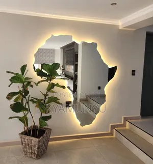 African Map Mirror