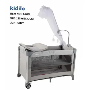 Kidilo Baby Playpen Folding Baby Cot