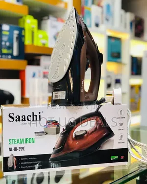 Saachi Steam Iron With Ceramic Sole Plate -blue