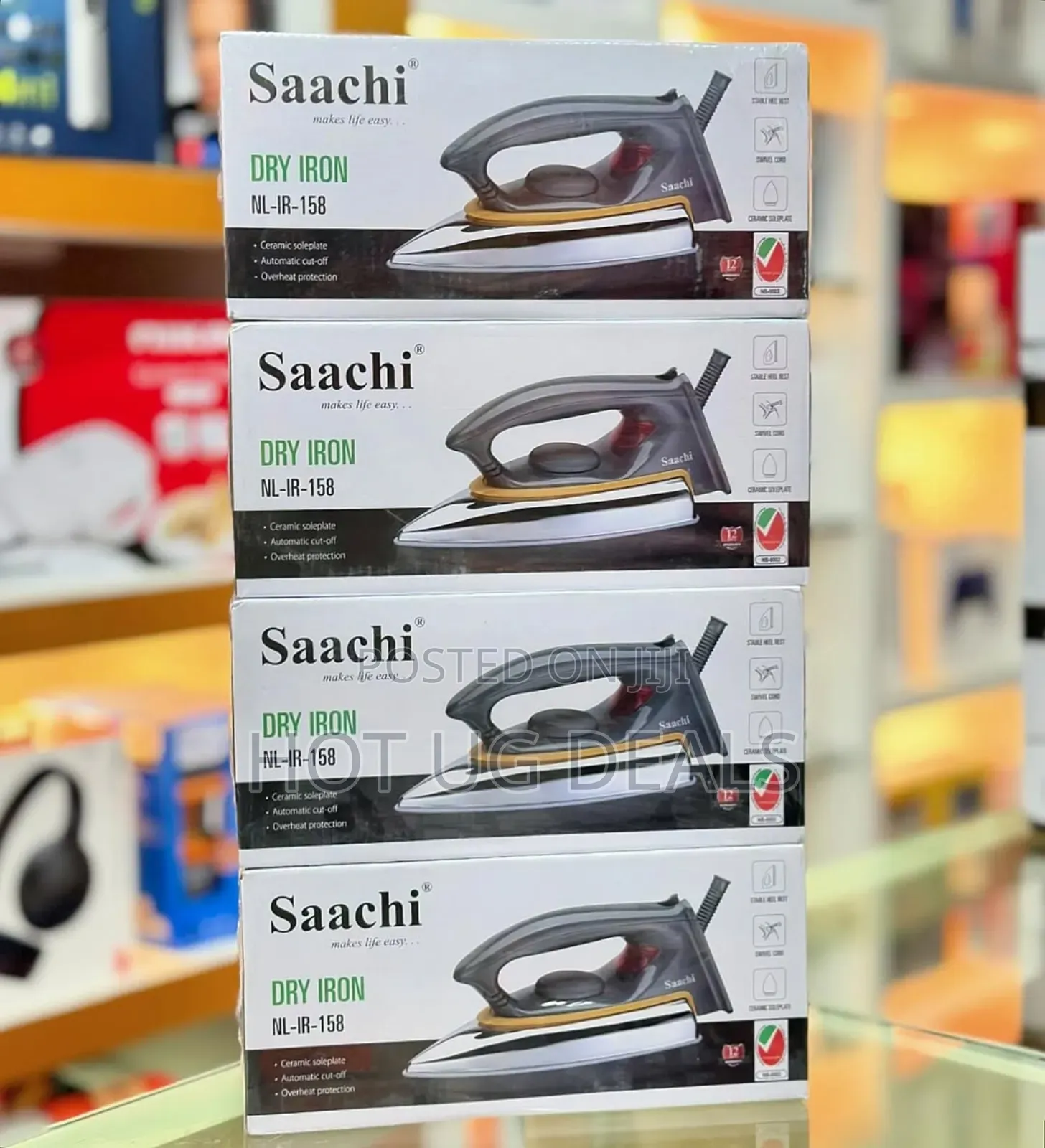 Saachi Non Stick Dry Flat Iron - Silver,Grey(1 Yr Wrty)