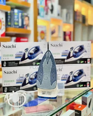 Saachi Steam Iron With Nonstick Sole Plate - Blue