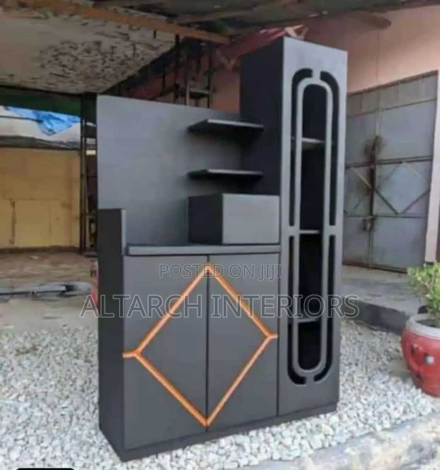 Gas Stand and Cupboard