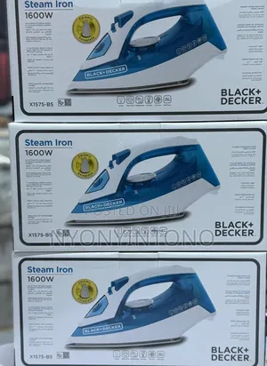 Black Decker Top-Quality Steam Iron 2yrs Warranty