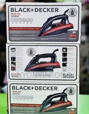Black Decker Steam Iron X22000-B5 2yrs Warranty