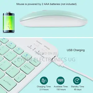Wireless Bluetooth Keyboard and Mouse Combo Rechargeable