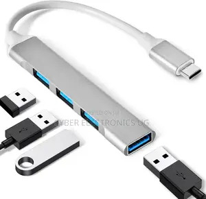 4 Ports Usb C to Usb Hub 3.0 for Macbook and Mobile Phones