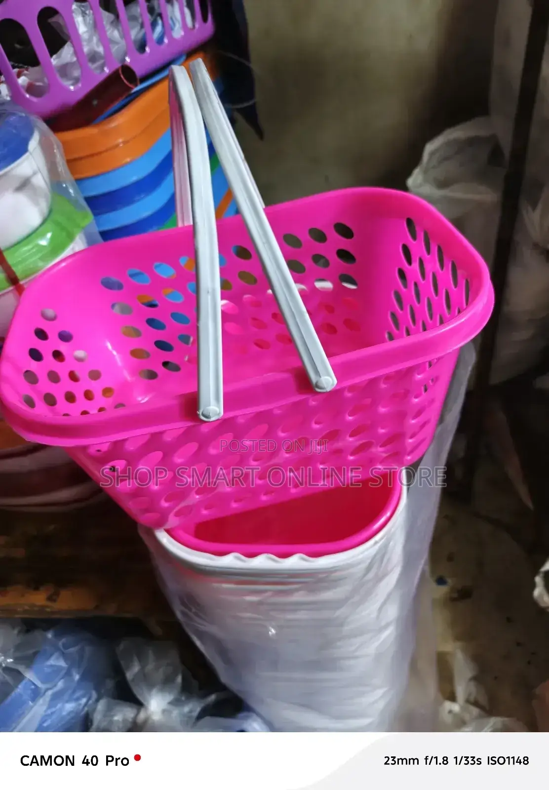 Plastic Small Storage Basket Organizer