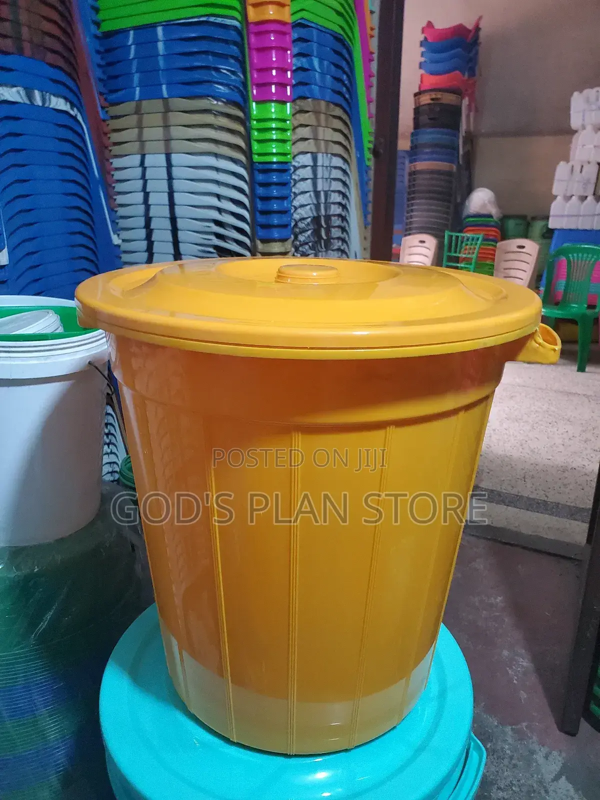 Orange Plastic Buckets