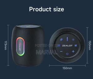 Zealot S64 50w Wireless Speaker, Outdoor Portable Subwoofer