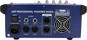 Professional Powered Amp Mixer 4 Channel With Amplifier