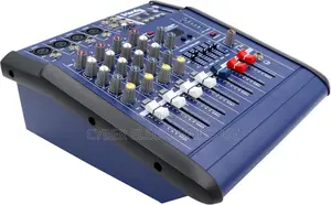 Professional Powered Amp Mixer 4 Channel With Amplifier