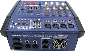 Professional Powered Amp Mixer 4 Channel With Amplifier