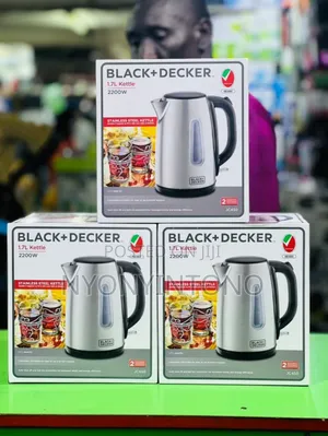 Black Decker 1.7l Stainless Steel Kettle 2yrs Warranty