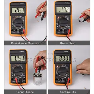 Dt-9205a Digital Multimeter Handheld Ac/Dc Volt Amp