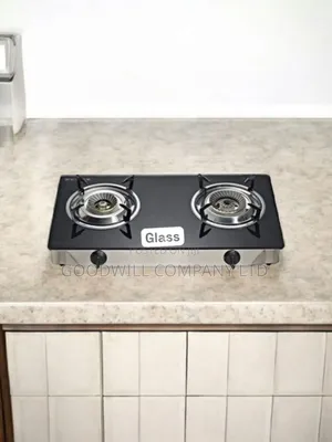 Glass Table Gas Cooker Blue Fire