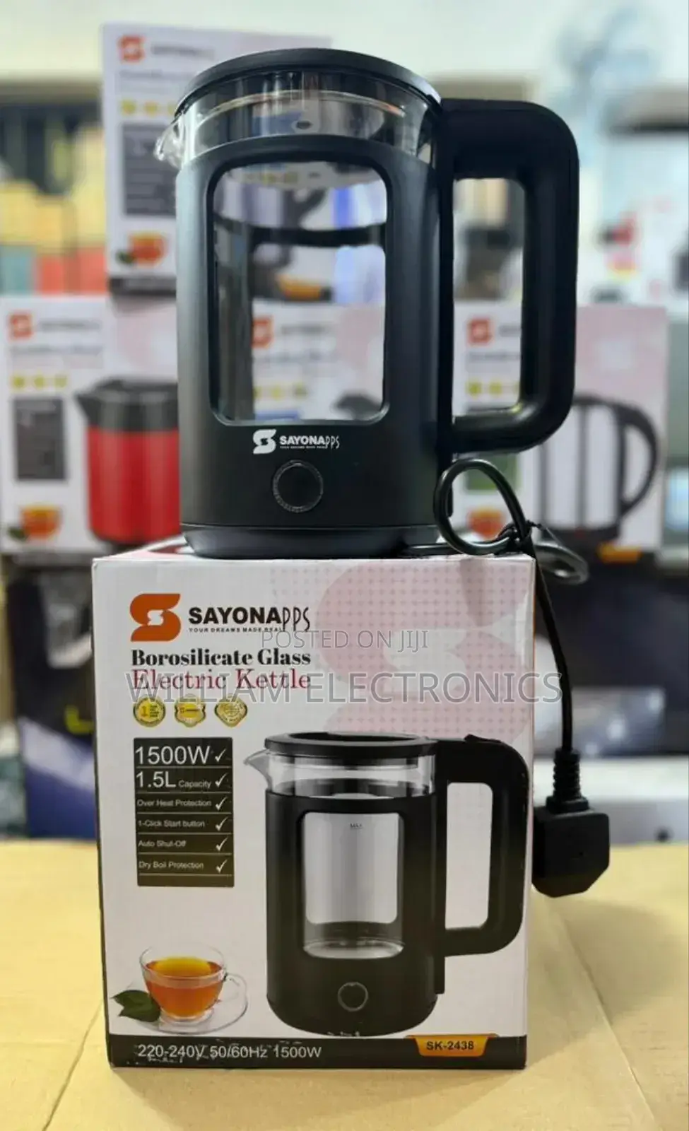 Sayona Glass Kettle/Sayona Electric Kettle