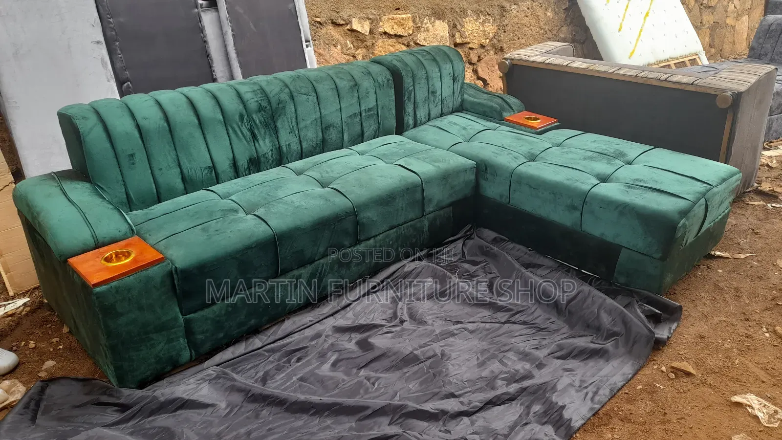 Purely Green Sofa Set Available for Sale