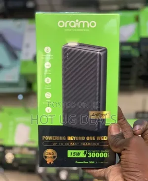 Oraimo 15w 30000mah Powerbox 300 Lit - Black