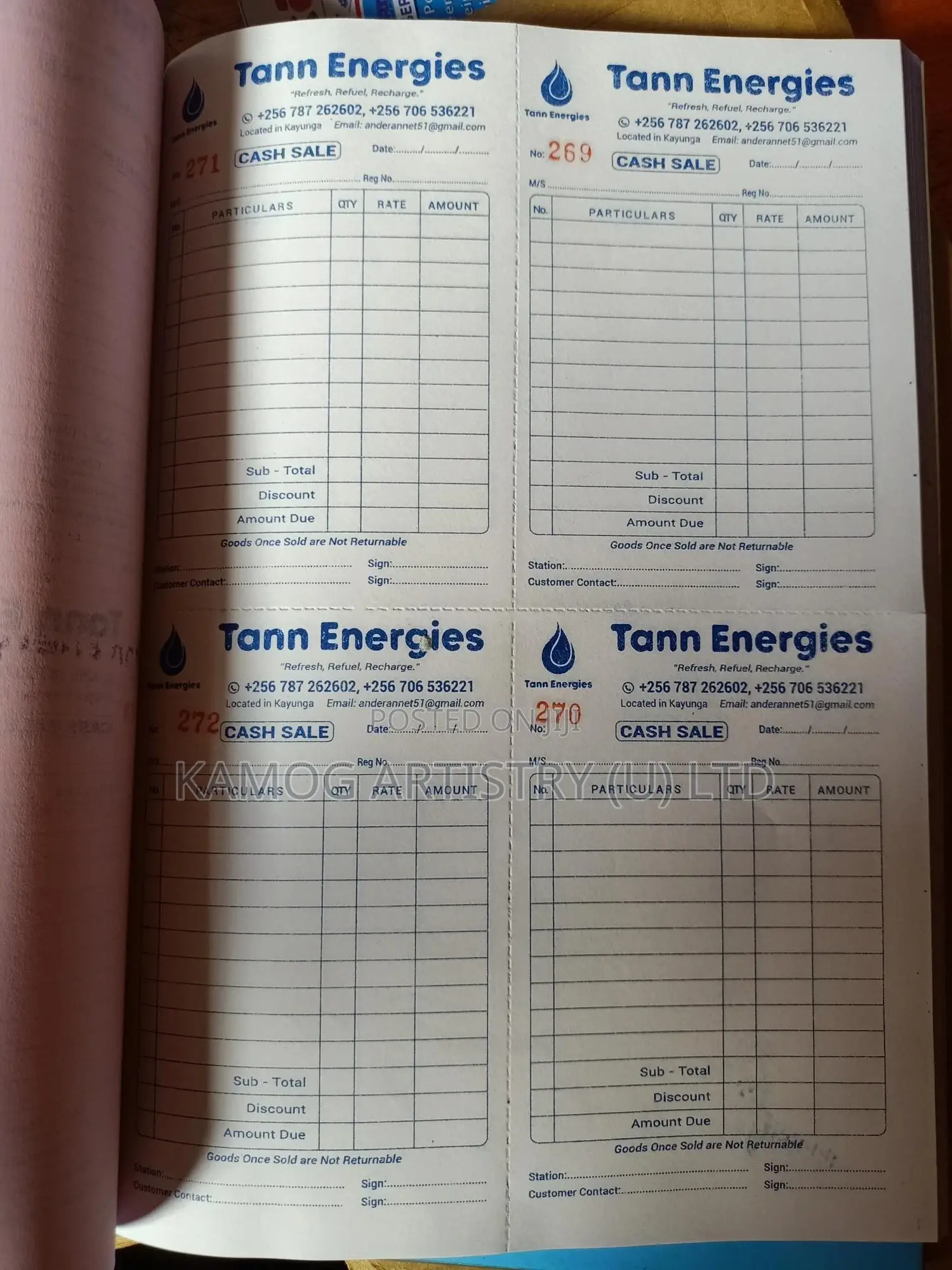 Sale Book - A4 With A6 Receipts