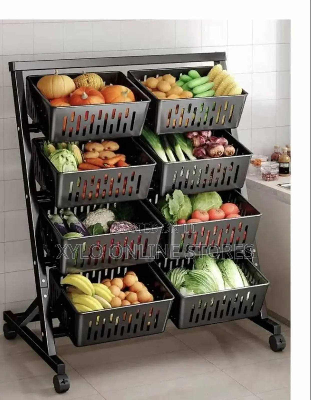 Home/Restaurant Kitchen Rack With 4 Tiers