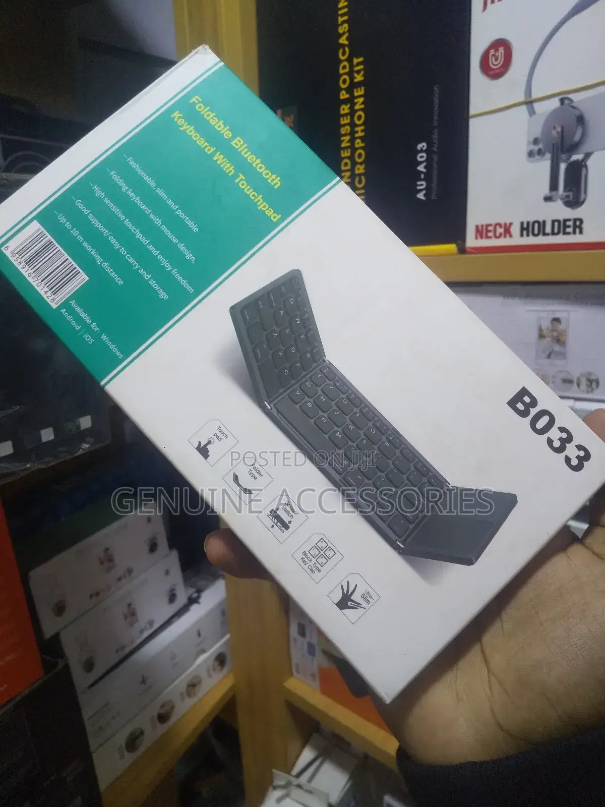 Foldable Bluetooth Keyboard With Touch Pad