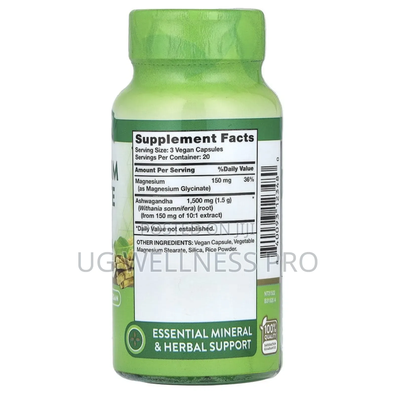 Nature's Truth, Magnesium Glycinate Plus Ashwagandha 60 Caps