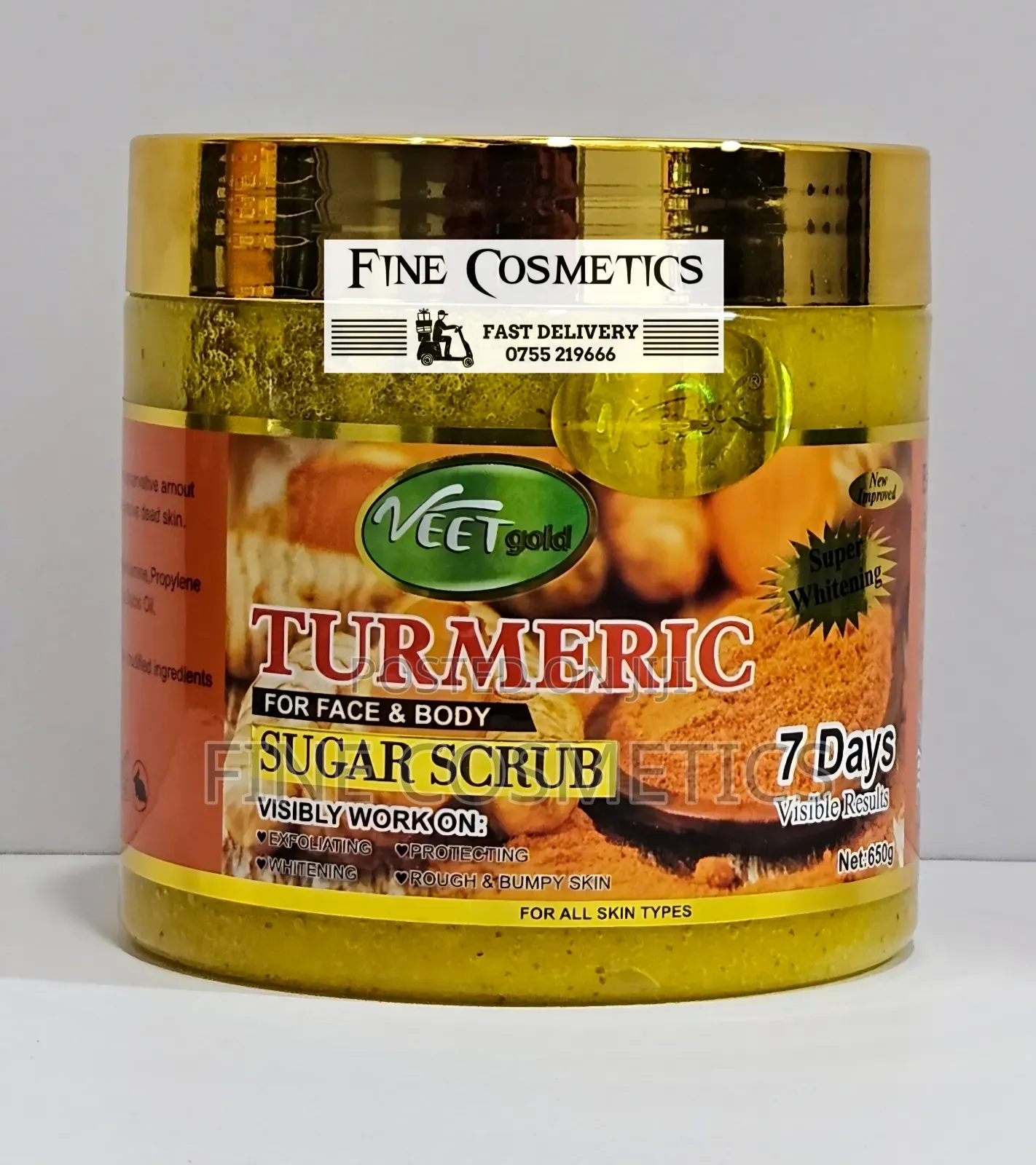 Veet Gold Whitening and Exfoliating Sugar Scrub Bath Salts