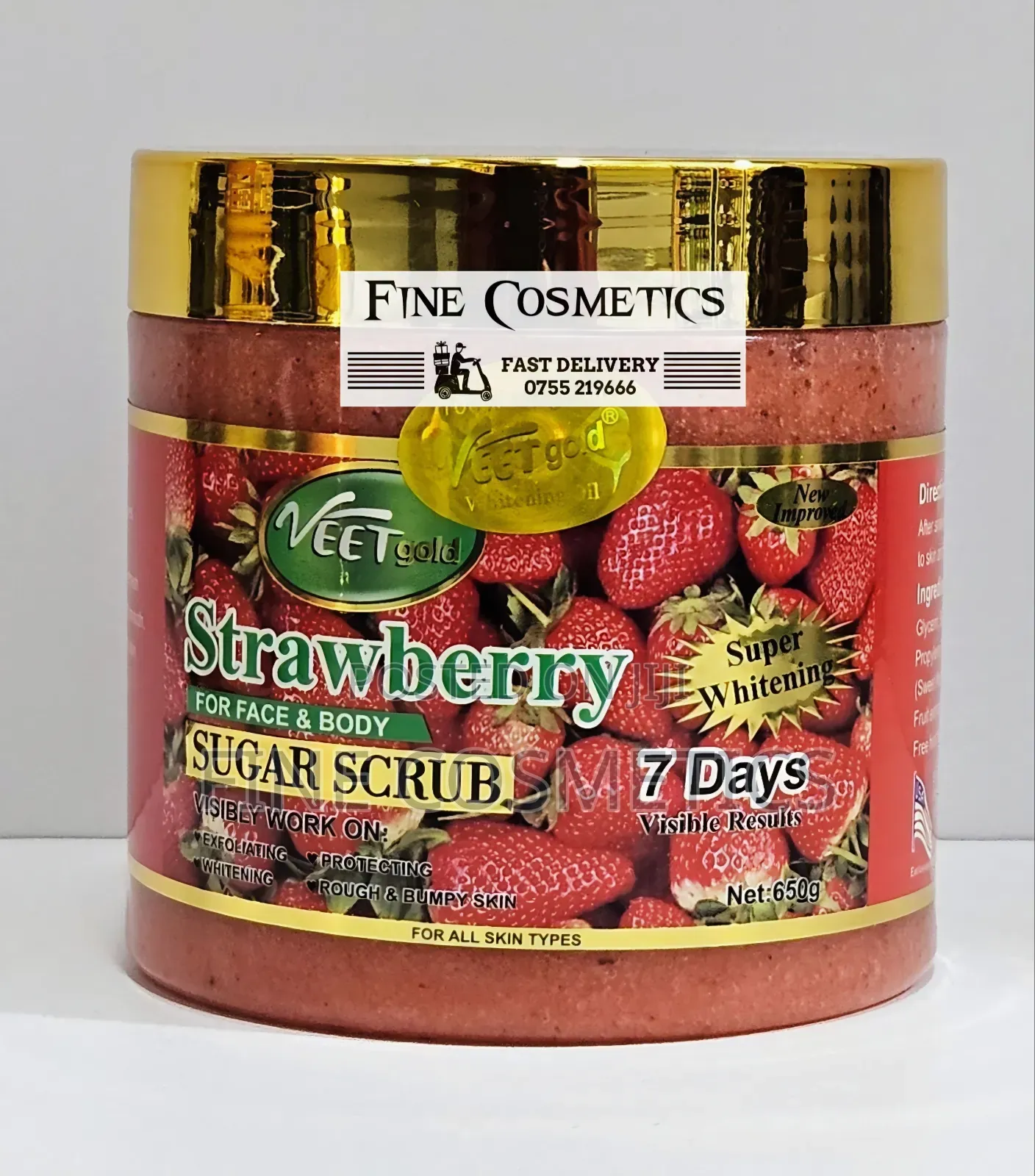 Veet Gold Whitening and Exfoliating Sugar Scrub Bath Salts