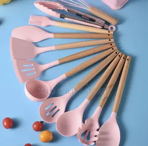 12pc Non Stick Silicone Kitchen Serving Spoons