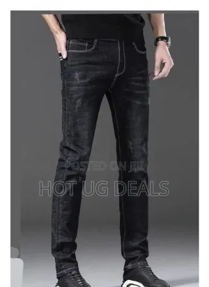 Mens Designer Office And Casual Jeans - Black