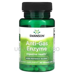 Swanson, Anti-Gas Enzyme, High Potency Blend, 90 Veggie Caps