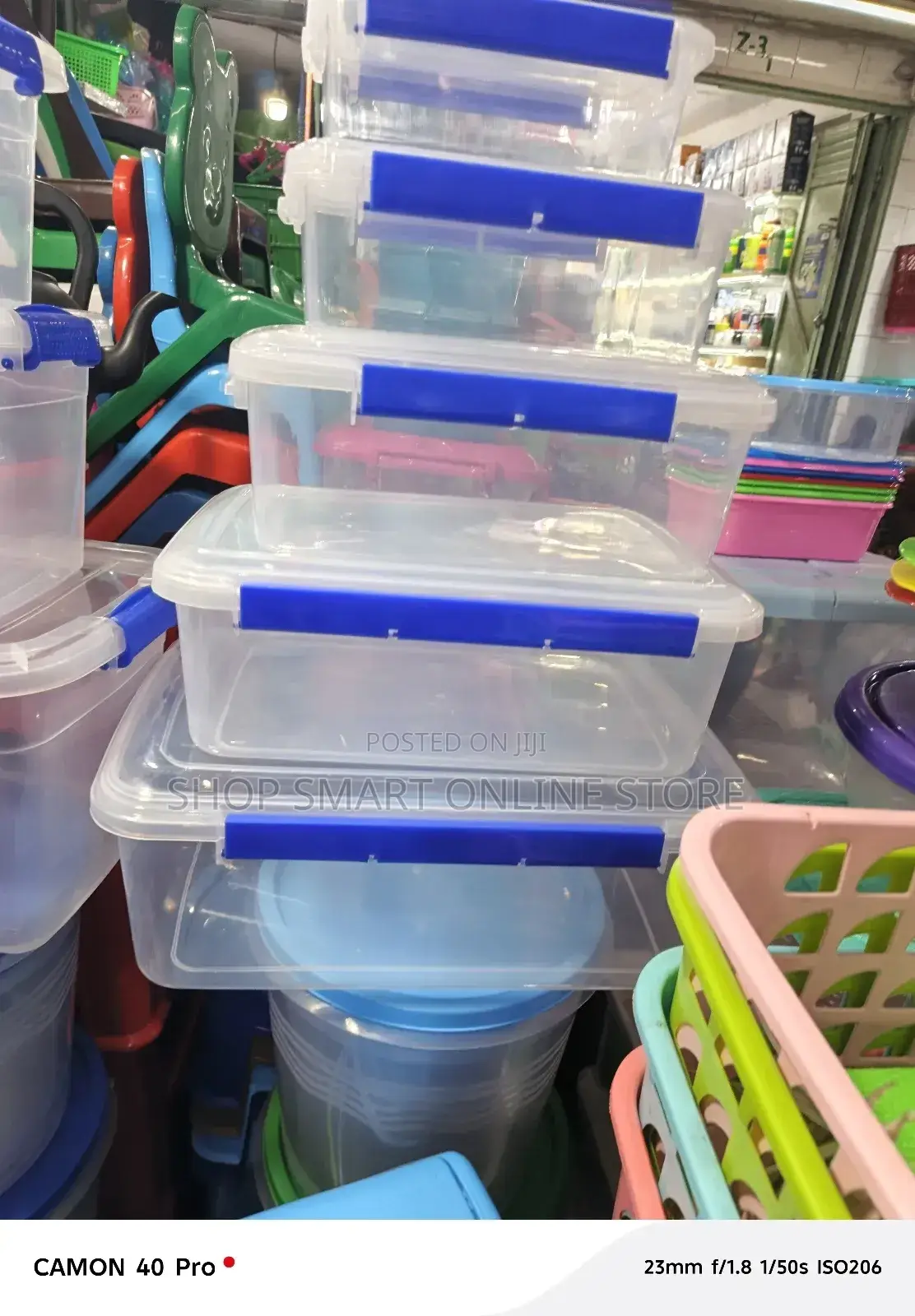 Plastic Storage Containers Plastic Storage Containers 5pcs