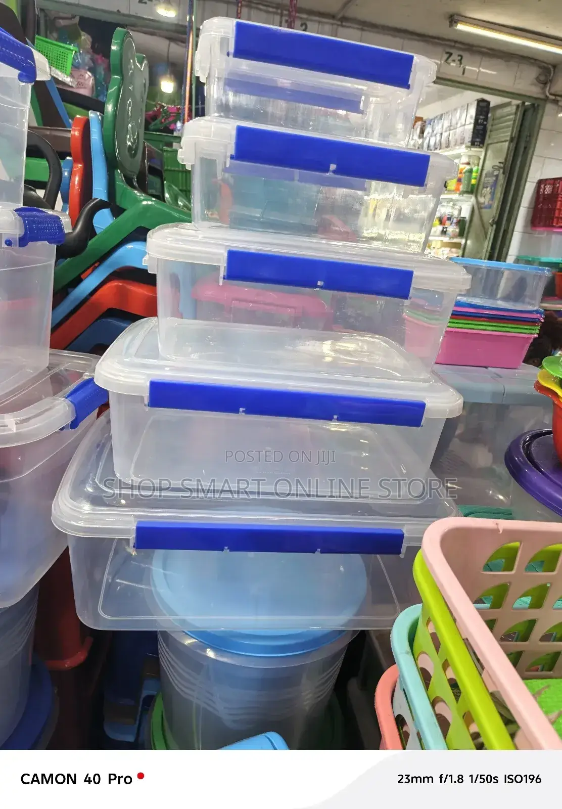 Plastic Storage Containers Plastic Storage Containers 5pcs