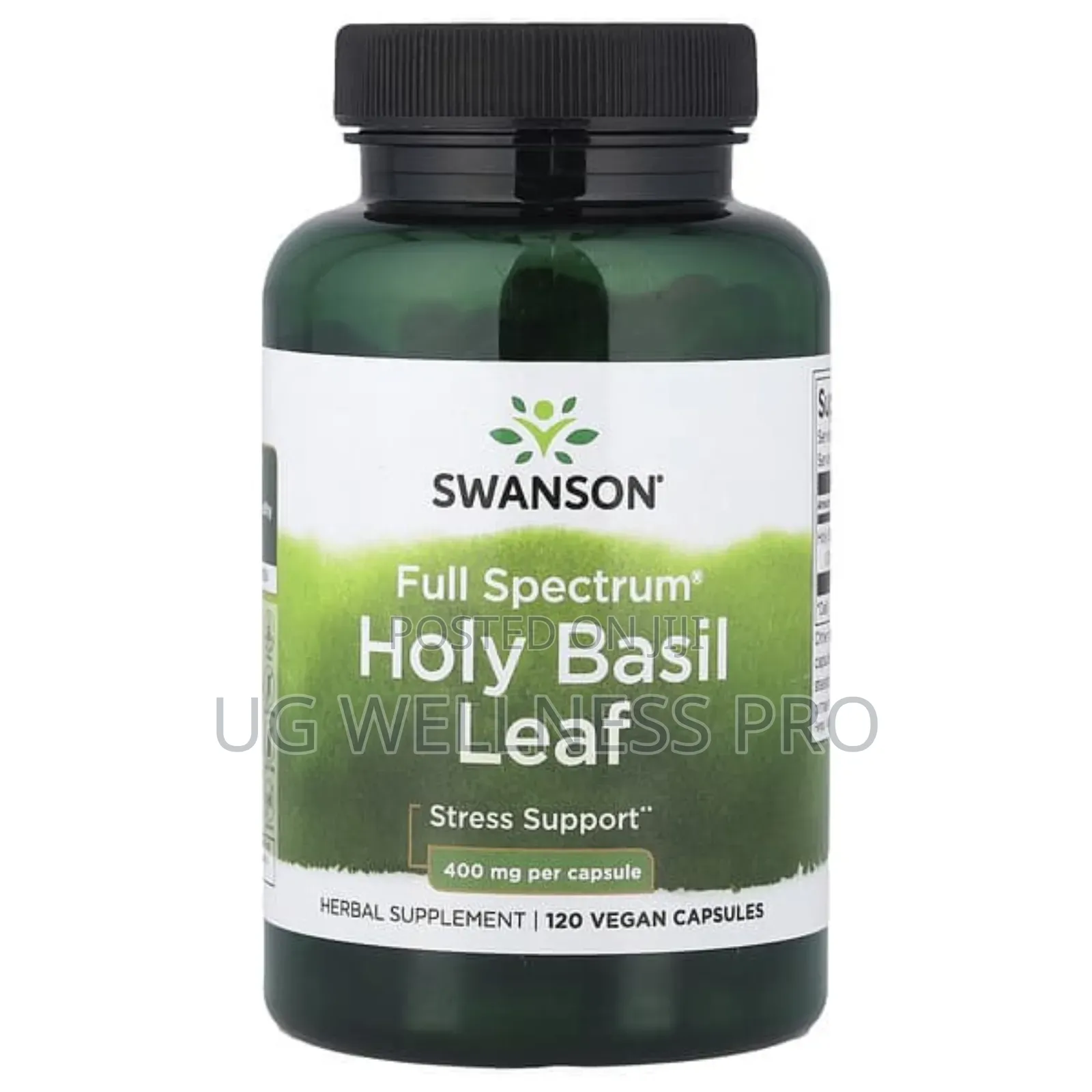 Swanson, Full Spectrum Holy Basil Leaf, 400 Mg, 120 Veg Cap