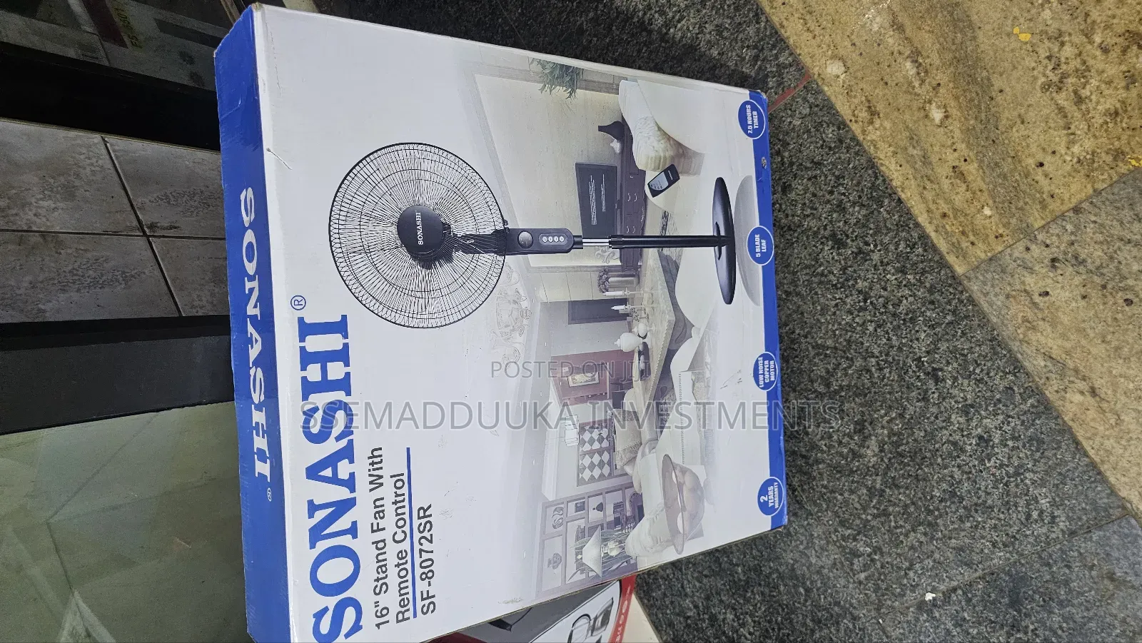 Sonaship Stand Fan With Remote Control
