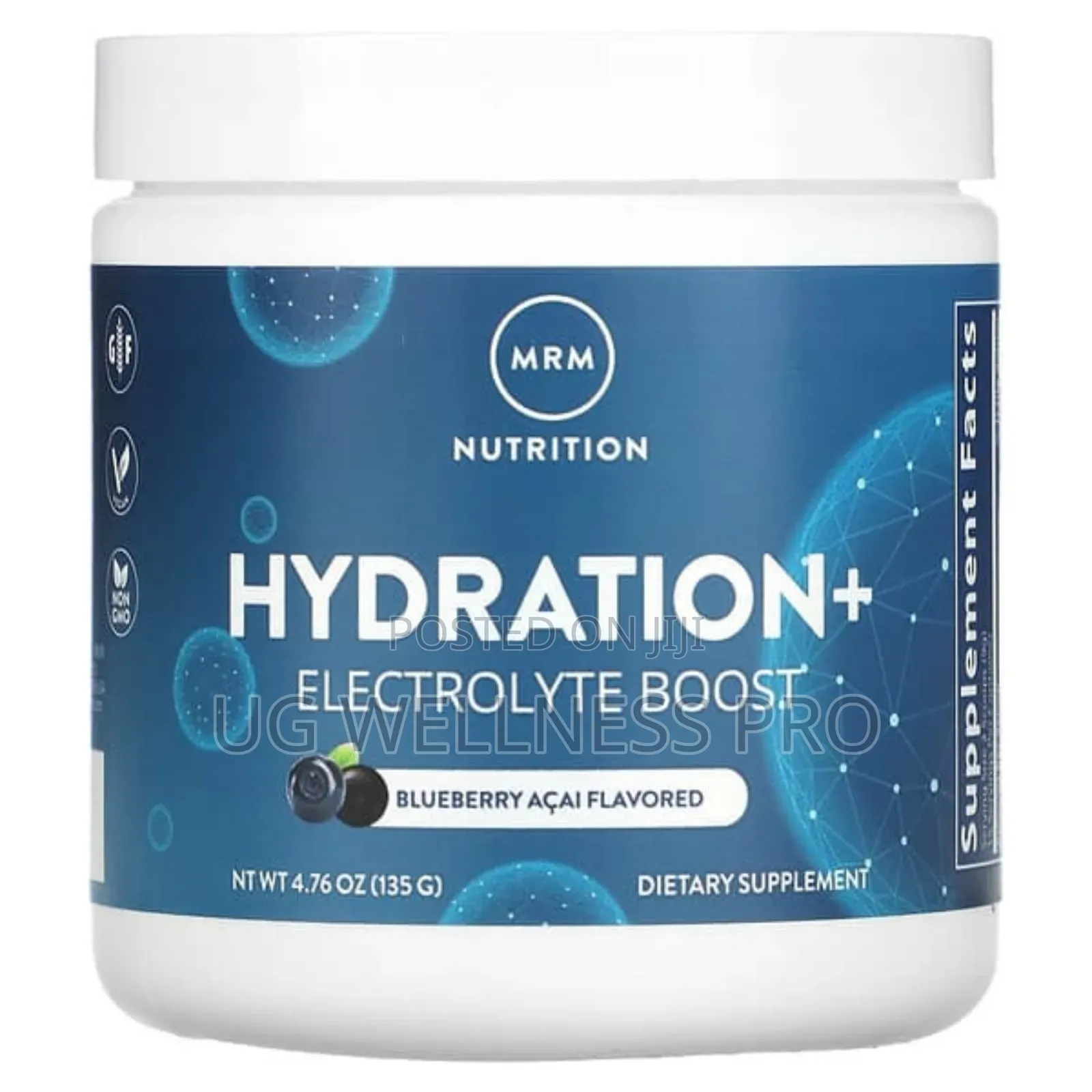 Nutrition Hydration+ Electrolyte Boost, Blueberry Acai 135 G