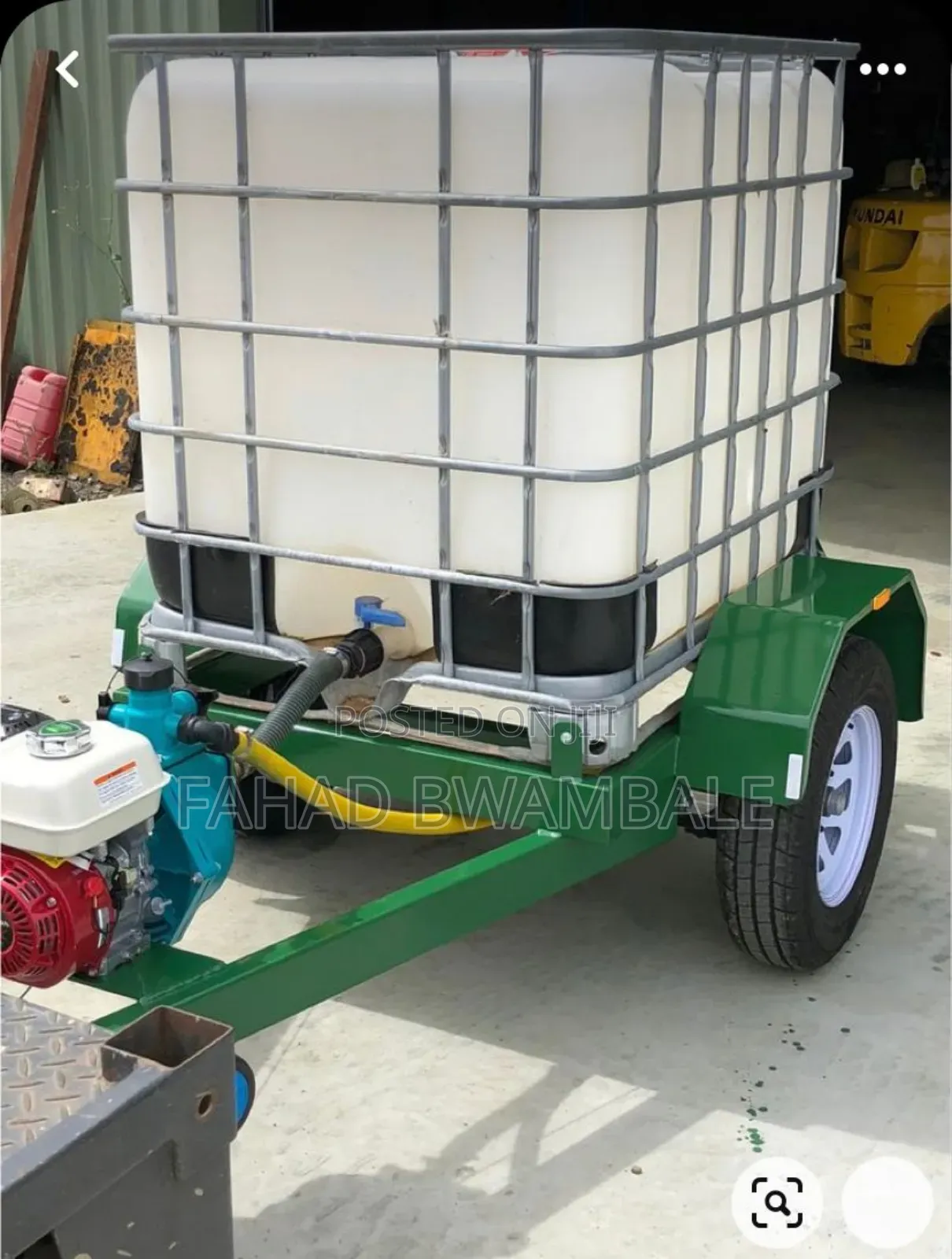 Fluid Dispenser on Wheels