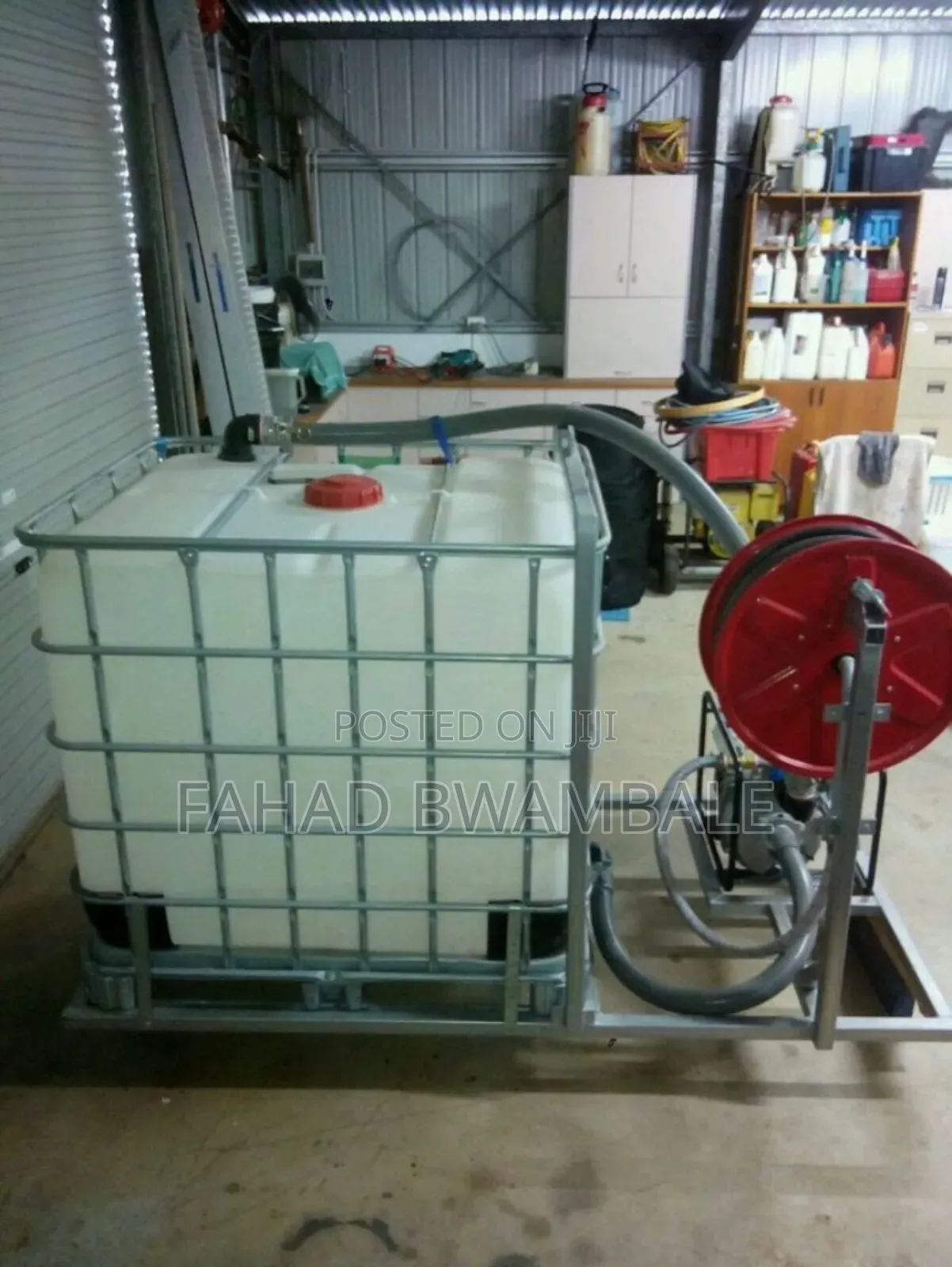 Fluid Dispenser on Wheels