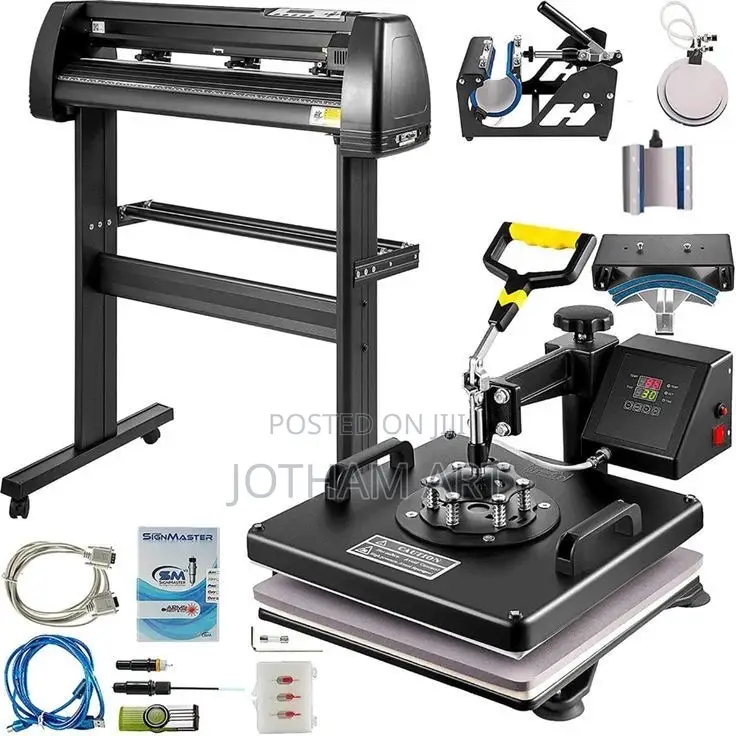 Heat Press 8in1 Combo + 2ft Cutting Plotter Package