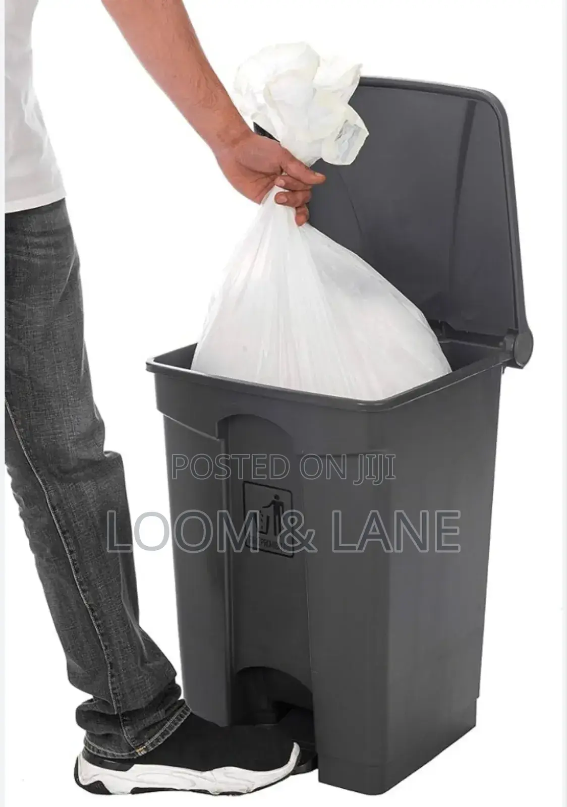 Premium Red Pedal Step on Waste Bin 15l