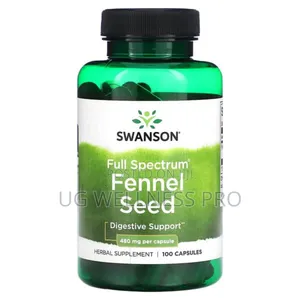 Swanson, Full Spectrum Fennel Seed, 480 Mg, 100 Capsules