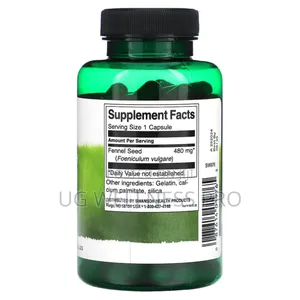 Swanson, Full Spectrum Fennel Seed, 480 Mg, 100 Capsules
