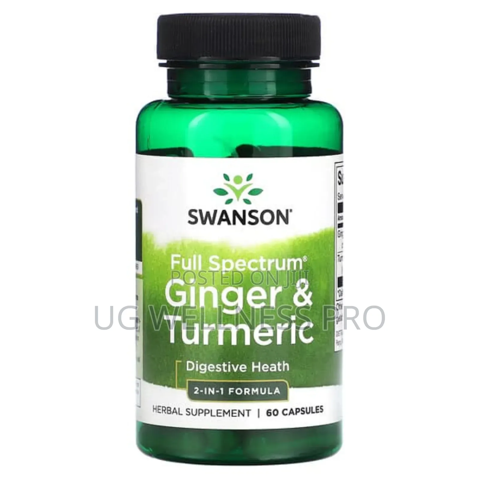 Swanson, Full Spectrum Ginger Turmeric, 60 Capsules