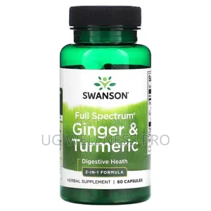 Swanson, Full Spectrum Ginger Turmeric, 60 Capsules