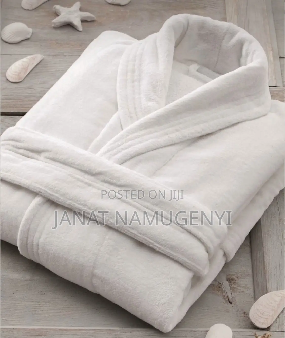 Plain White Bathrobe