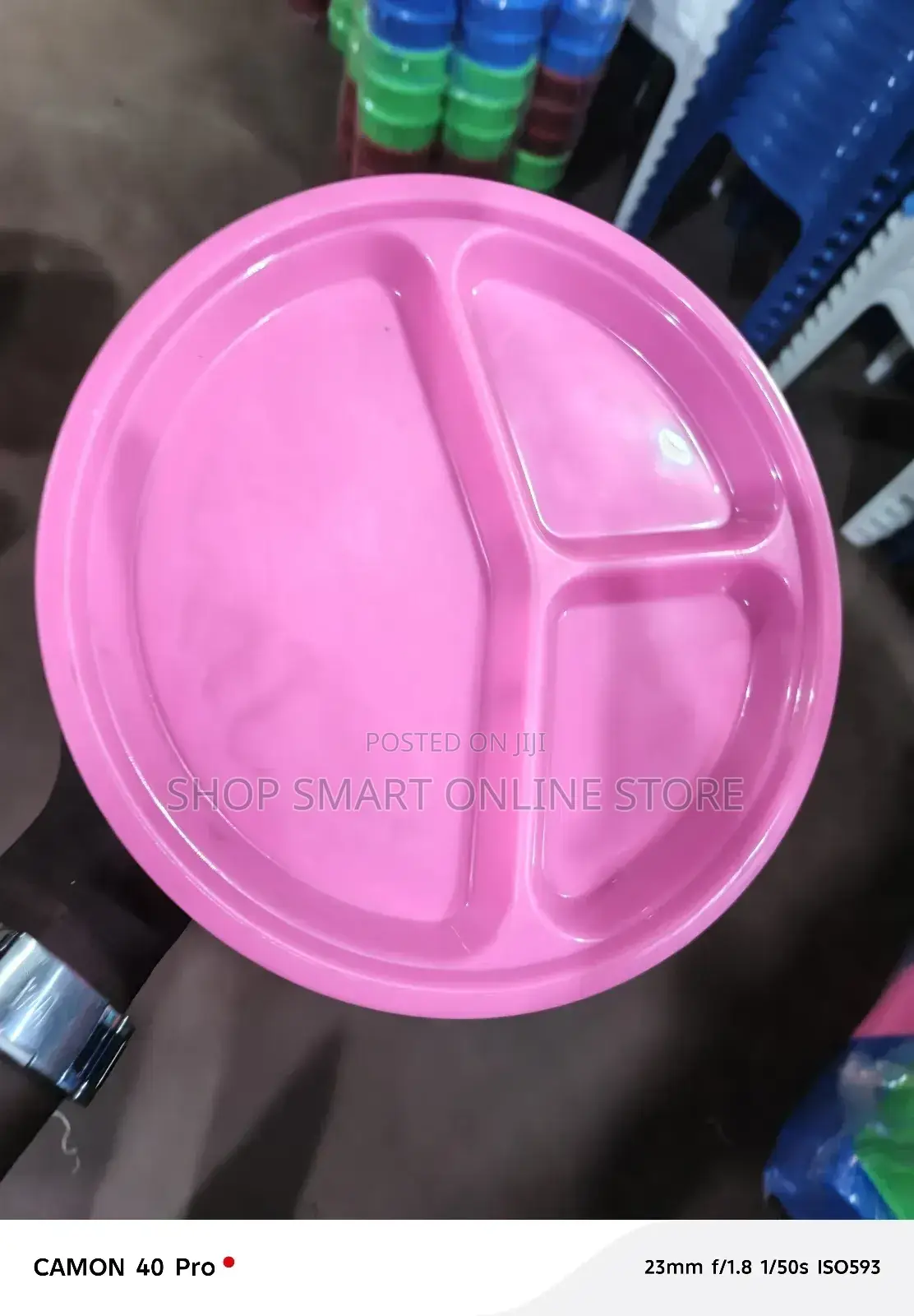 Partition Plastic Plates 12pcs