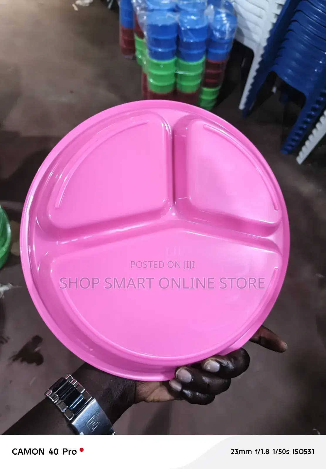 Partition Plastic Plates 12pcs