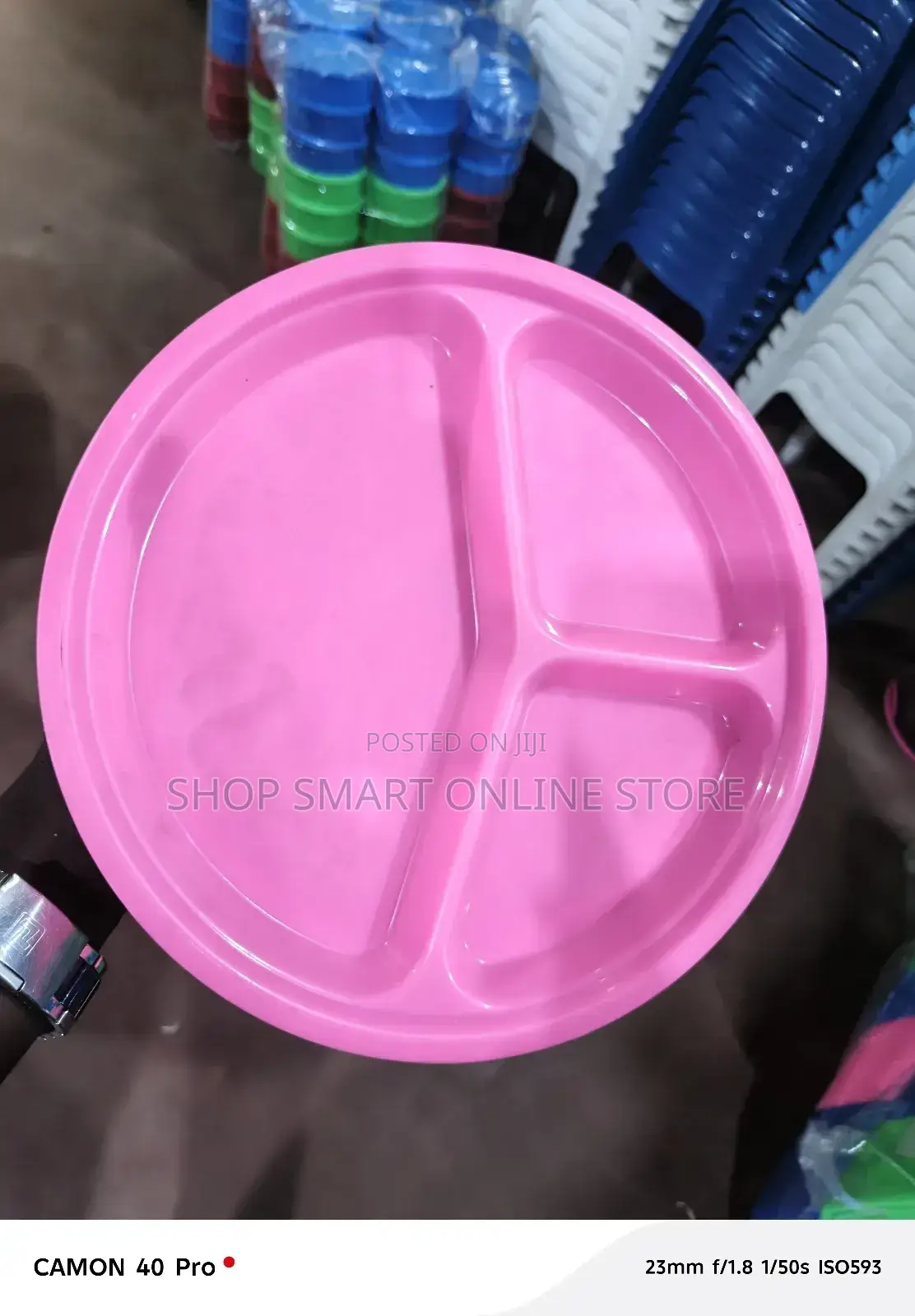Partition Plastic Plates 12pcs