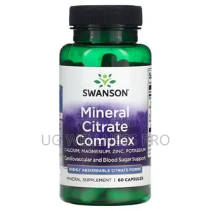 Swanson, Mineral Citrate Complex, 60 Capsules